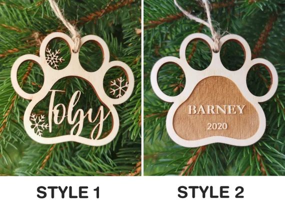 Personalized Dog Christmas Tree Bauble with Name Dog Custom | Etsy | Etsy (US)