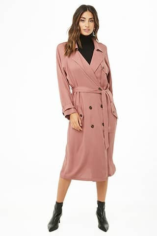 Double-Breasted Trench Coat | Forever 21 (US)