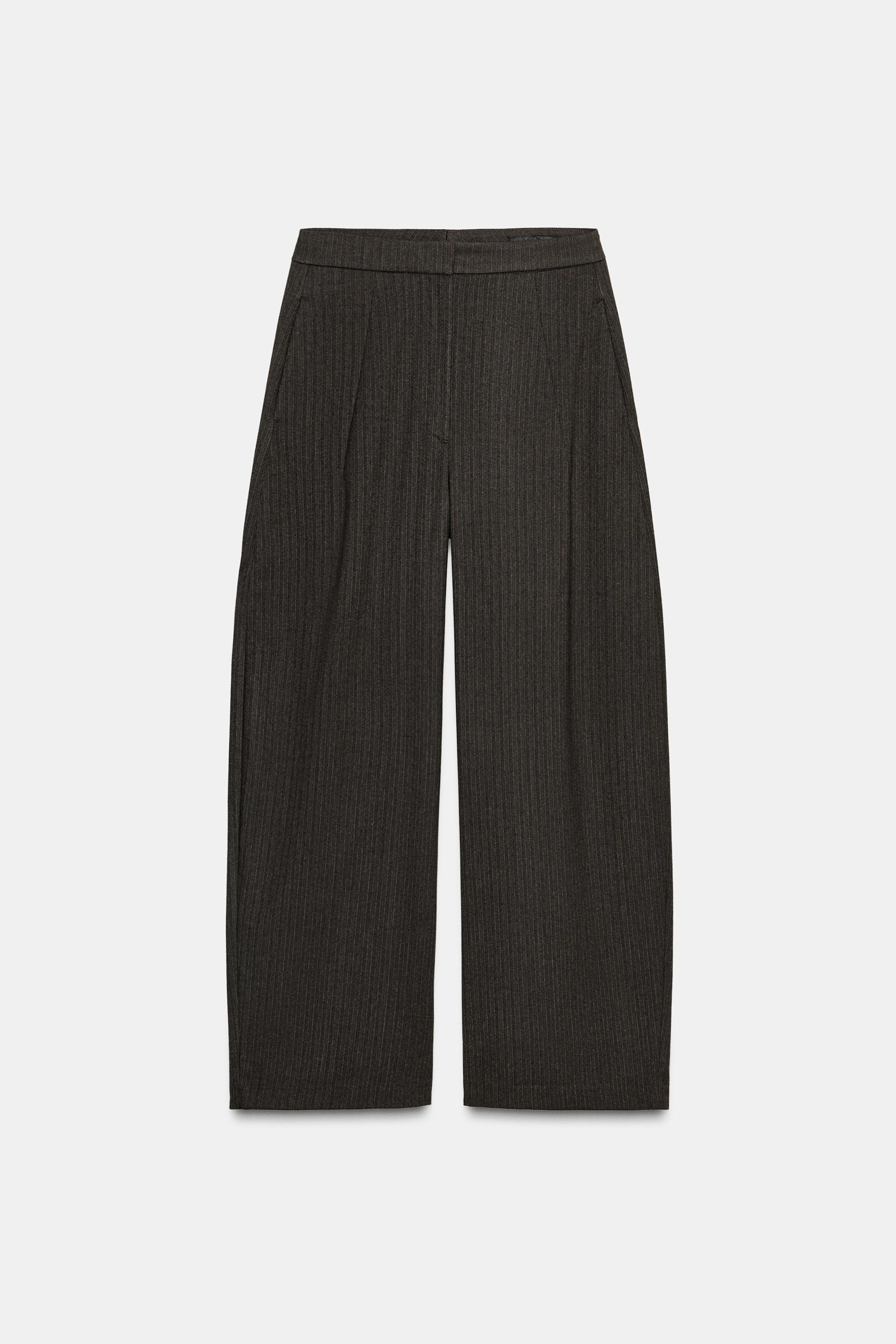 BALLOON HERRINGBONE PANTS ZW COLLECTION | Zara US