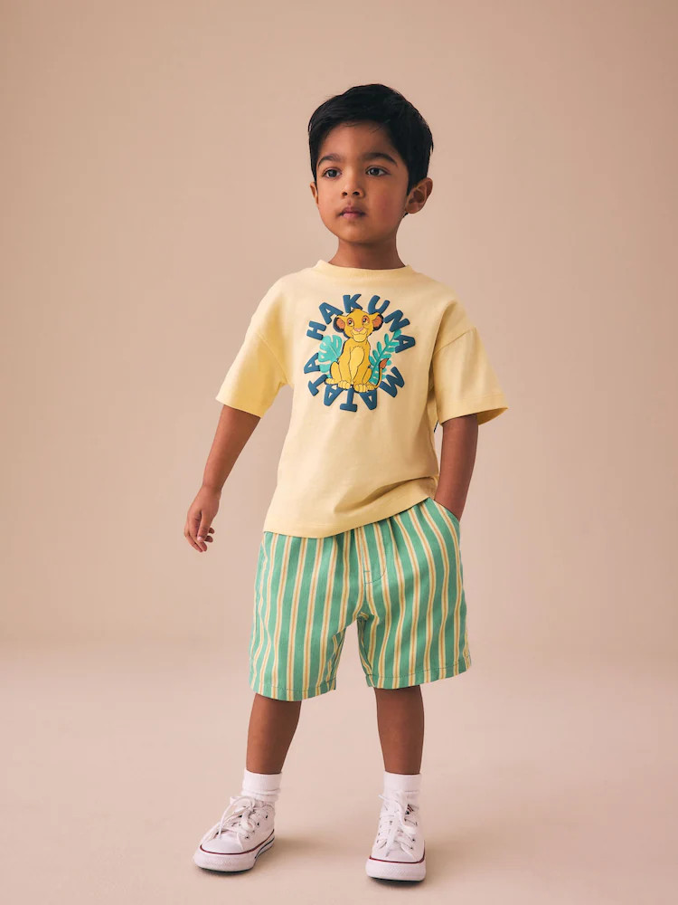 Green Stripe Pull On Jorts Shorts (3mths-7yrs) | Next US