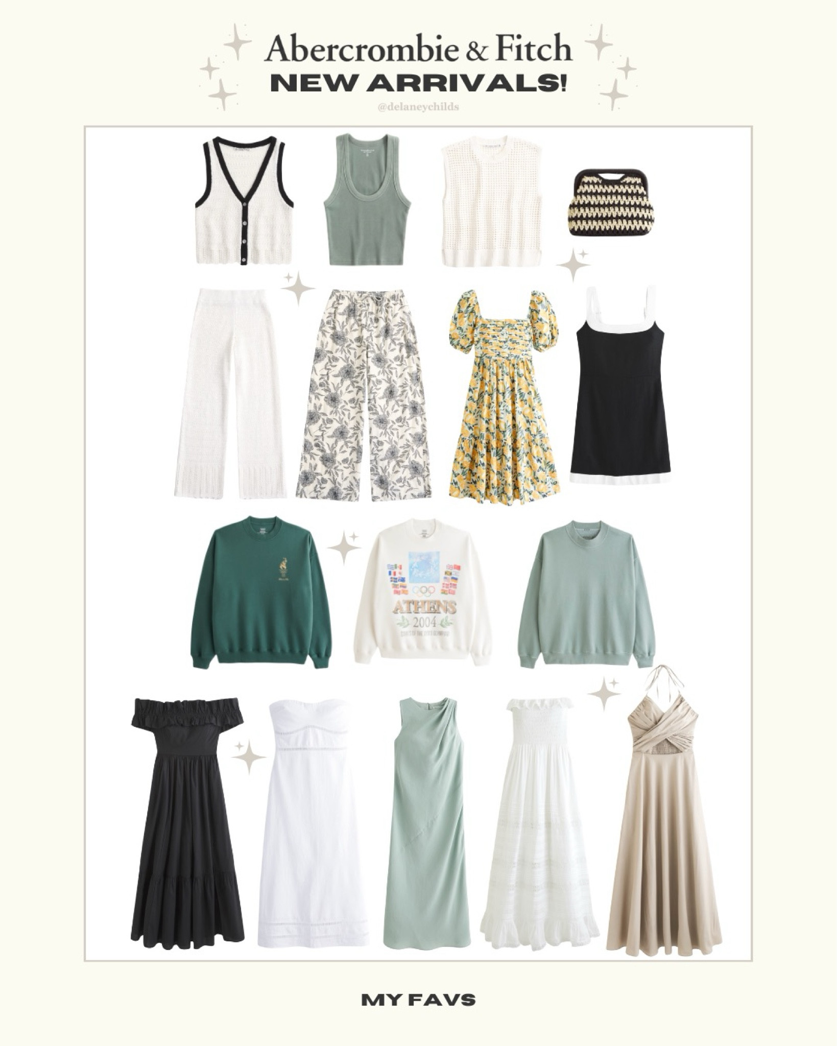 new spring arrivals from Abercrombie 🌱🍋🌿