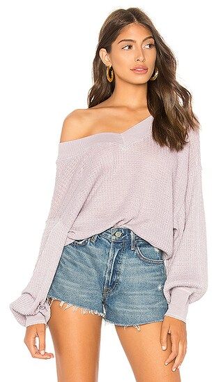 Free People South Side Thermal in Lilac | Revolve Clothing (Global)