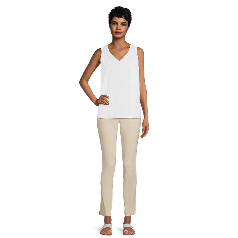 Time and Tru Women's Woven Core Tank, Sizes XS-XXXL (Women's and Women's Plus) | Walmart (US)