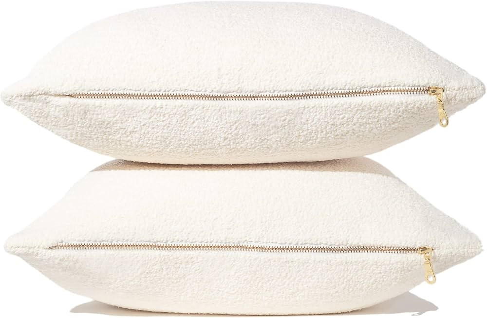 MOBHREEN Throw Pillow Covers Set of 2 Pillow Covers 18x18 YKK Zipper Decorative Pillow Covers Cus... | Amazon (US)