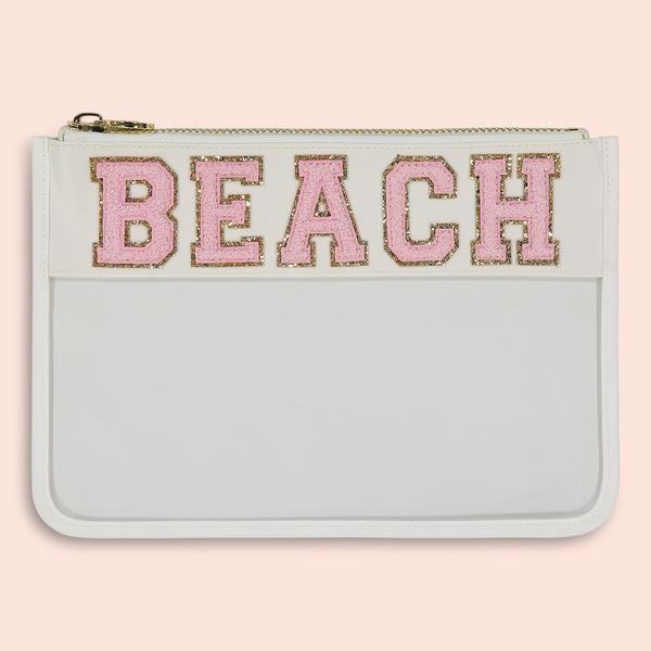 Blanc 'Beach' Clear Flat Pouch | Stoney Clover Lane