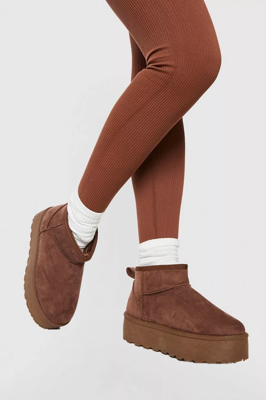 Ultra Mini Platform Cozy Boots | boohoo (US & Canada)
