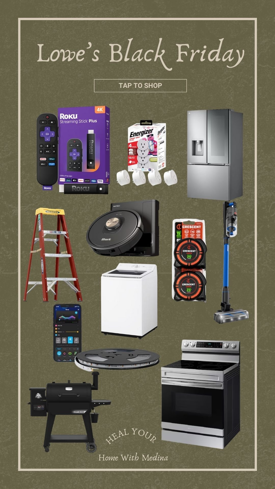 Lowe’s early Black Friday deals are so good! New appliances and home upgrades are on major sale 

Roku, washer, oven, refrigerator, robot vacuum 

#LTKHoliday #LTKCyberWeek #LTKSaleAlert