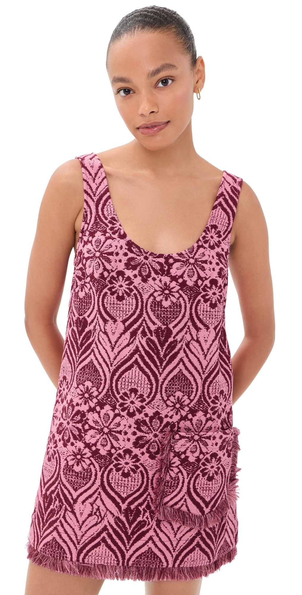 ALÉMAIS Blondie Mini Dress Burgundy 12 | Shopbop
