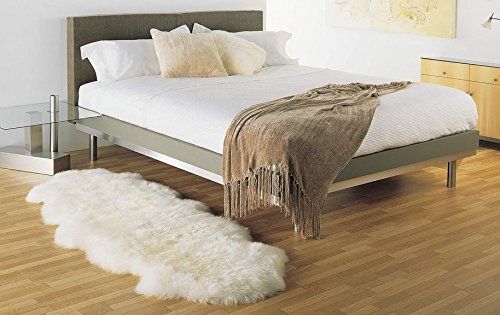 Sheepskin Rug Double Pelt Natural White Fur 2x6 | Amazon (US)