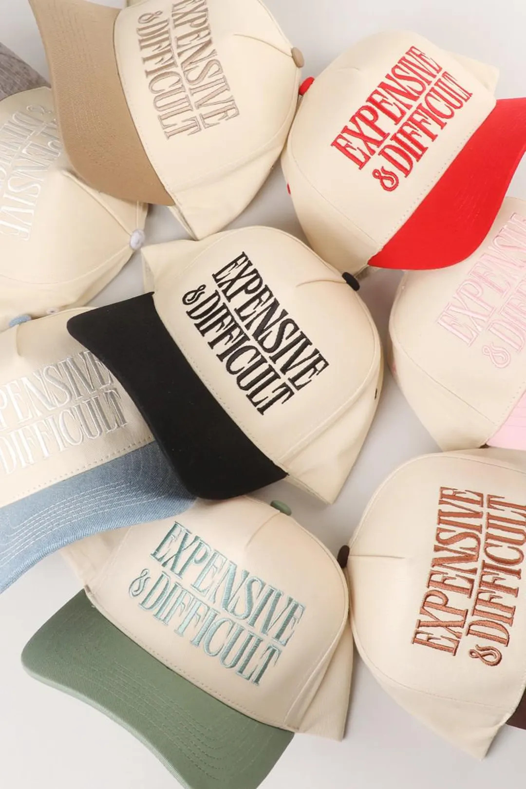 Expensive and Difficult Embroidered Trucker Cap - Adjustable Two-tone Hat - Etsy | Etsy (US)