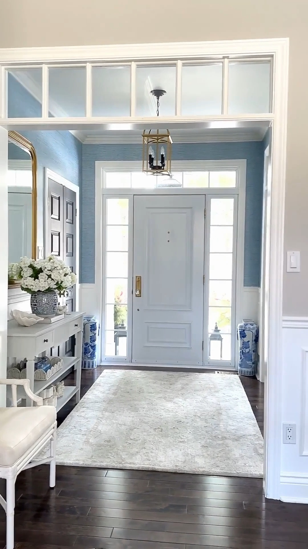 Spring views of our entryway and dining room! Gorgeous home decor blues, florals and chic chinoiserie💙 Our dining room drapes details: Fabric: Isabella | Color: Winter Sky Blue 7084-16 | Header style: Triple pleat | Trim: R31 | Single panel: 67”W x 102”H | Liner: Privacy | Memory Shape: Yes Get 15% off with code CITRINELIVING!

#LTKSeasonal #LTKHome