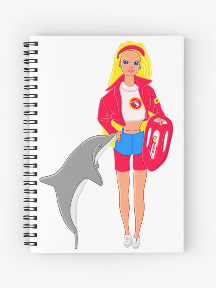 Baywatch barbie Spiral Notebook | Redbubble (US)