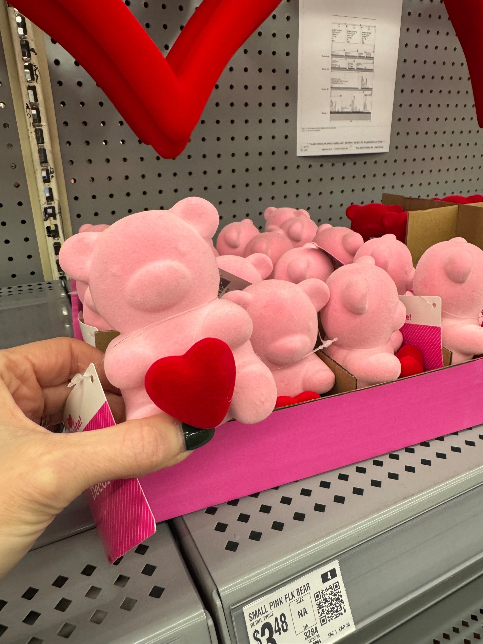 Walmart Flocked Bear Tabletop Decoration, Pink, 4", Valentine's Day by Way To Celebrate

#LTKHome #LTKFindsUnder50 #LTKSeasonal