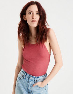 AE Soft & Sexy Bungee Strap Tank Top | American Eagle Outfitters (US & CA)