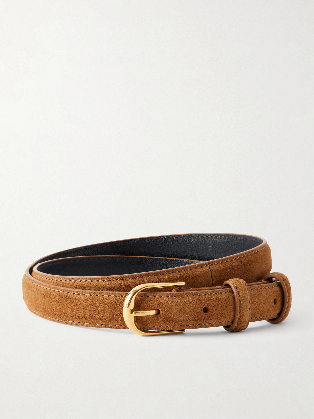 Nili Lotan - Jane Suede Belt - Brown | NET-A-PORTER (US)
