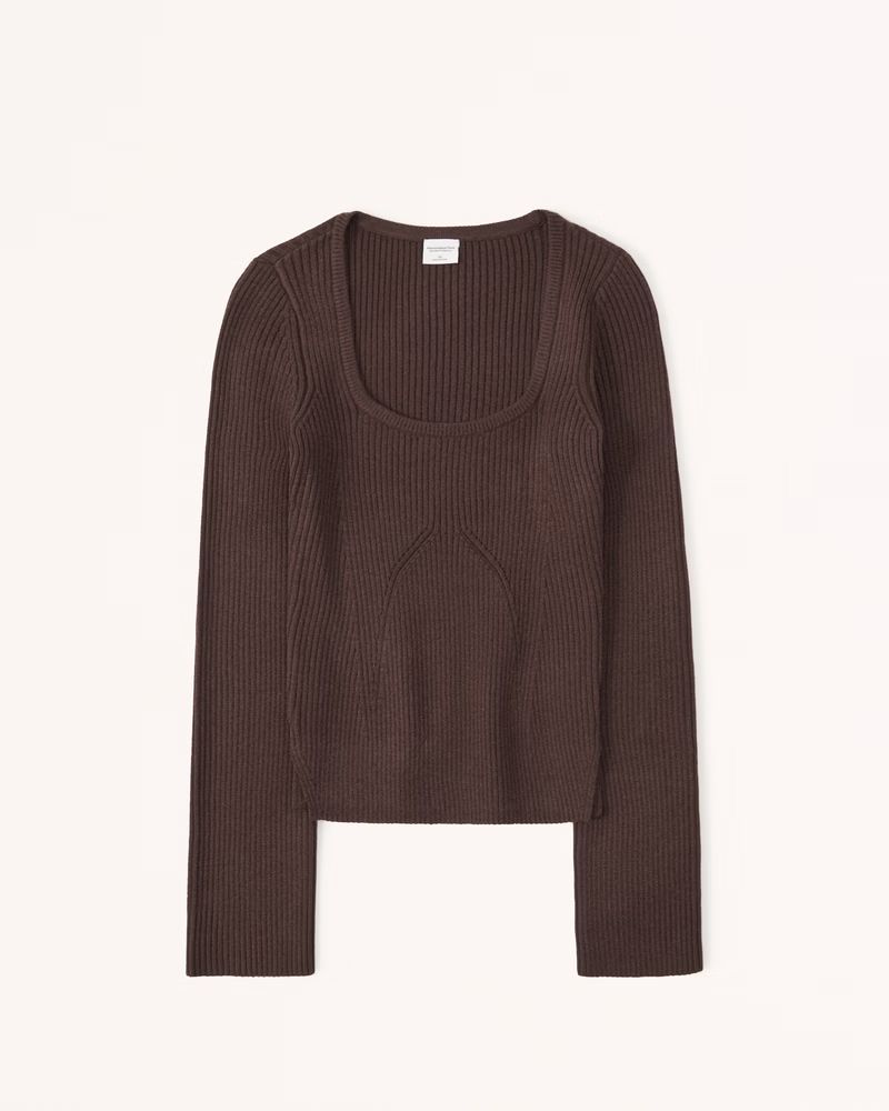 LuxeLoft Squareneck Sweater | Abercrombie & Fitch (US)