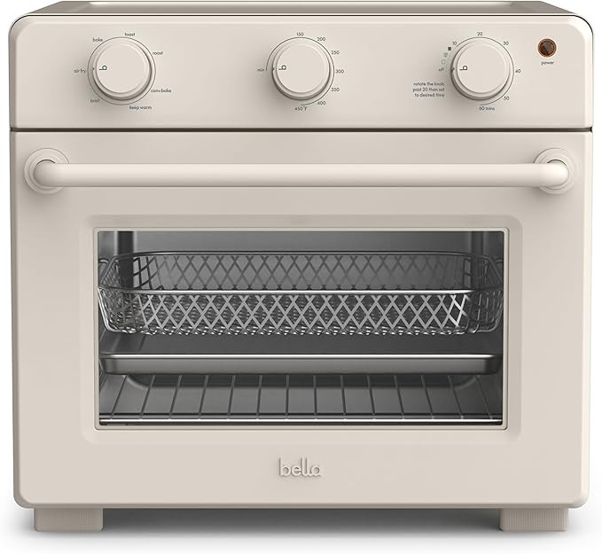 bella Air Fry Toaster Oven, 7 Preset Cooking Options, Dishwasher-Safe EverGood Coated Trays Inclu... | Amazon (US)