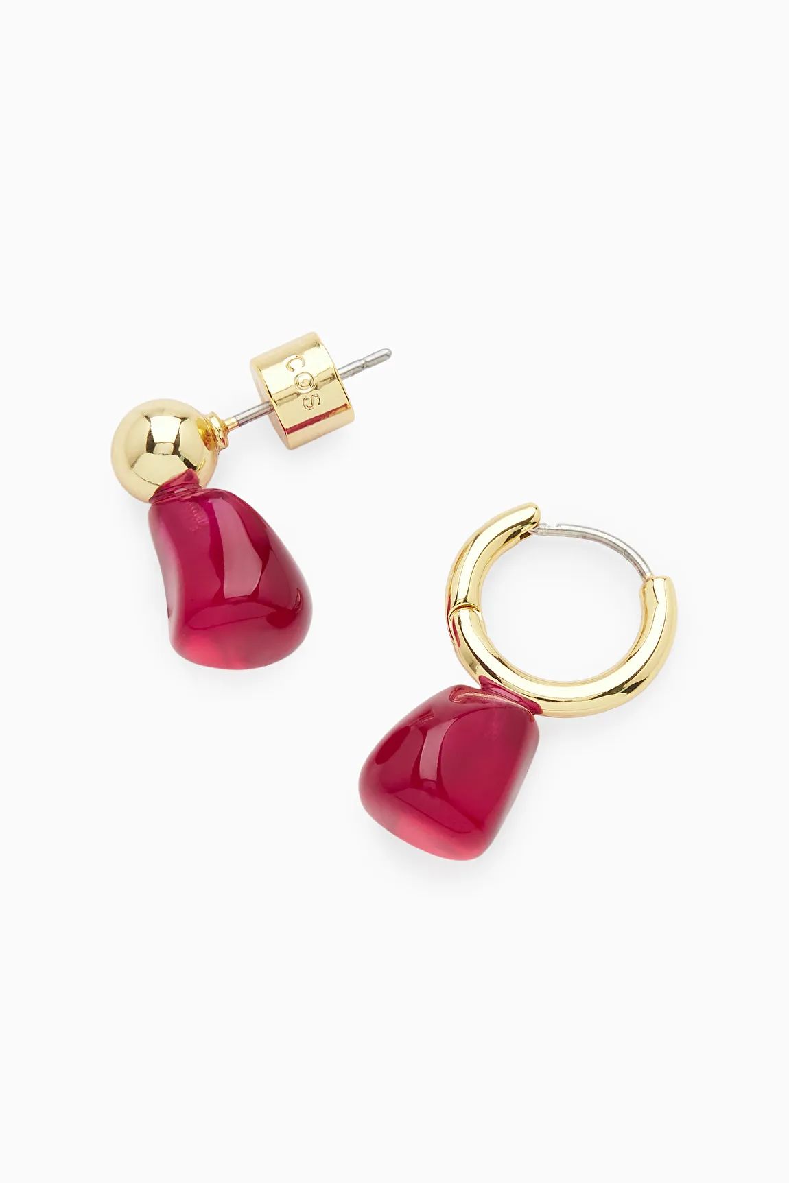 MISMATCHED GLASS EARRINGS | COS UK
