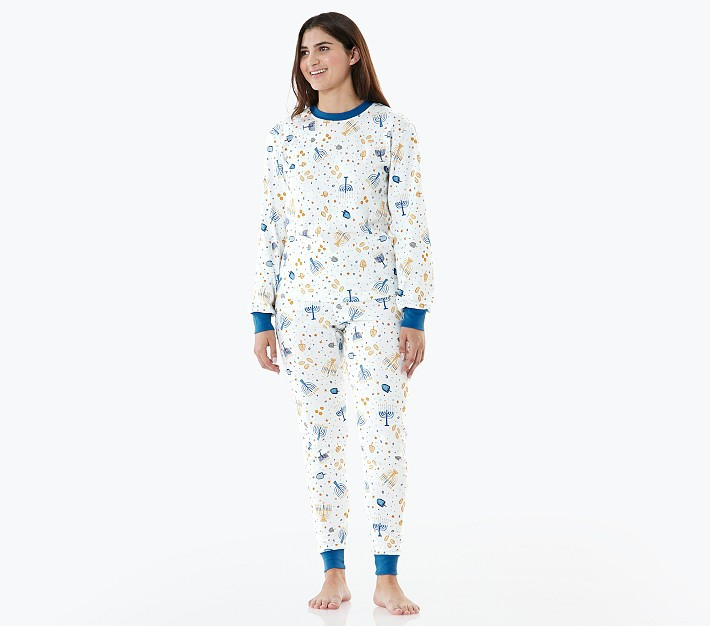 Adult Hanukkah Pajama Set | Pottery Barn Kids