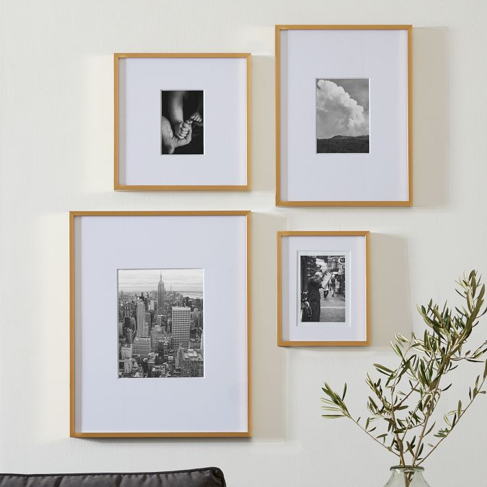 Multi-Mat Gallery Frames - Brass | West Elm (US)
