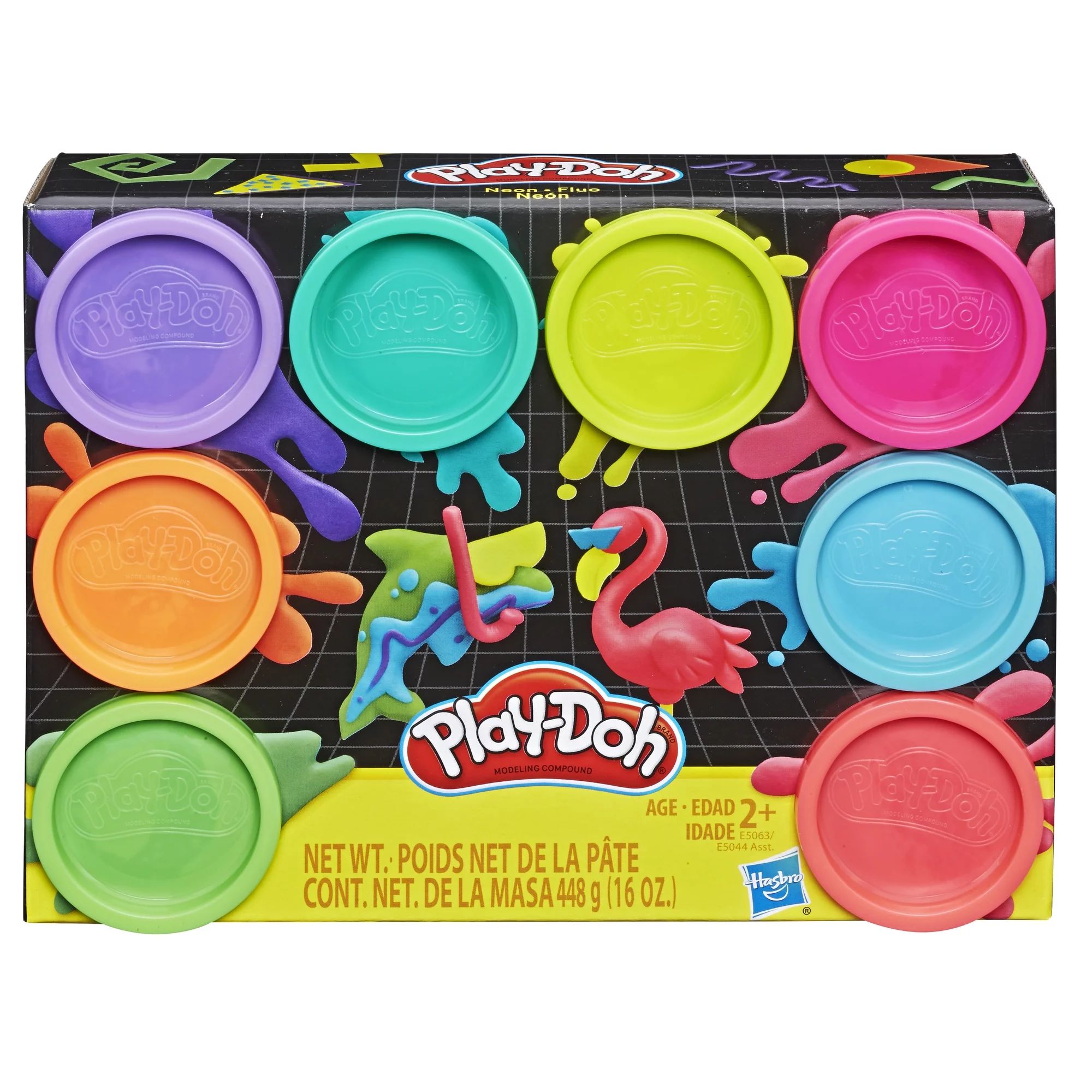 Play-Doh 8-Pack Neon Non-Toxic Modeling Compound with 8 Colors | Walmart (US)