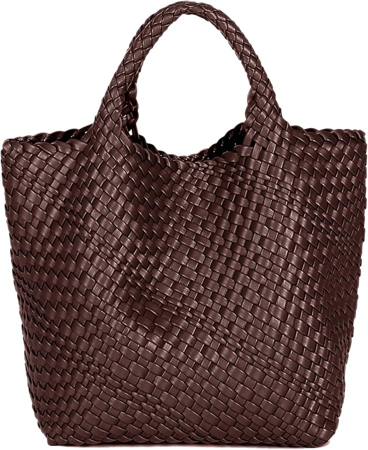 JINMANXUE Fashion Woven Bag Shopper Bag Travel Handbags and Purses Women Tote Bag Large Capacity ... | Amazon (US)