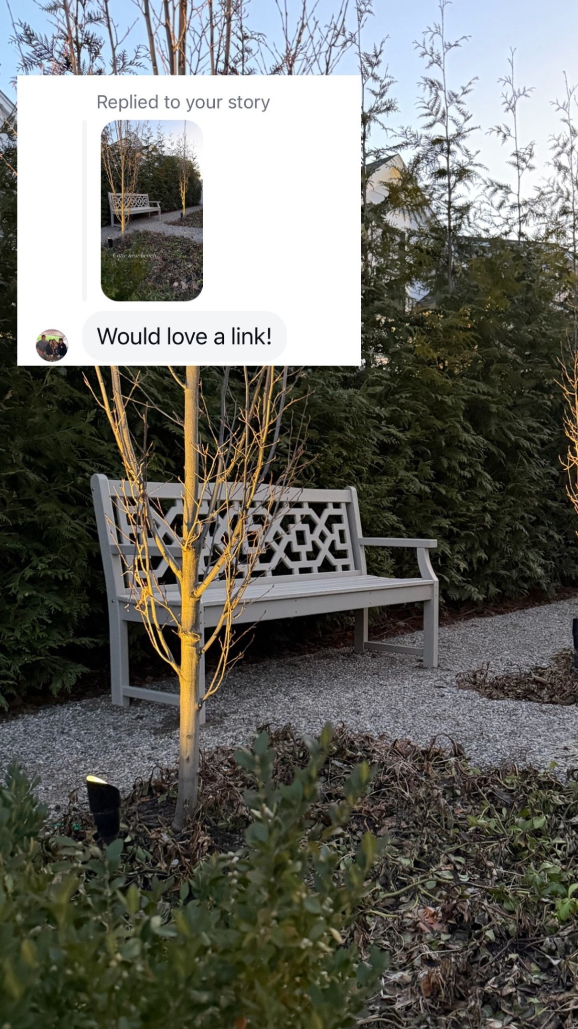 Outdoor bench! 

#LTKdayinmylife #LTKHome