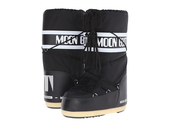 MOON BOOT Moon Boot(r) Nylon (Black) Cold Weather Boots | Zappos
