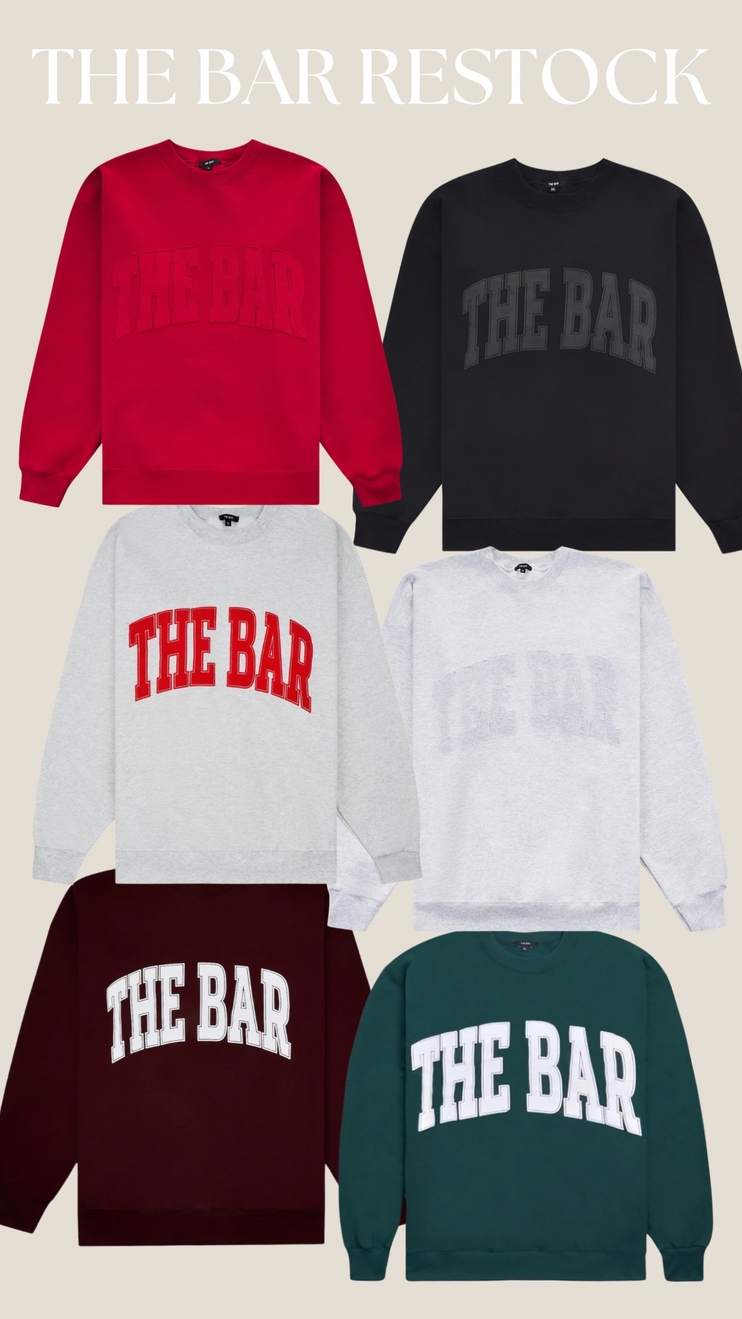 The bar restocks at 11am cst today!! They always sellout superrrr fast!



#LTKootd #LTKFindsUnder100 #LTKU