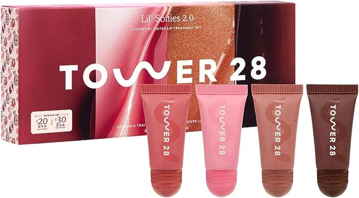 Tower 28 Beauty Mini Lil Softies Tinted Lip Treatment Set | Amazon (US)