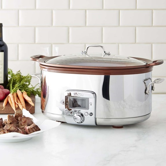 All-Clad Gourmet Slow Cooker with All-In One Browning, 7-Qt. | Williams-Sonoma