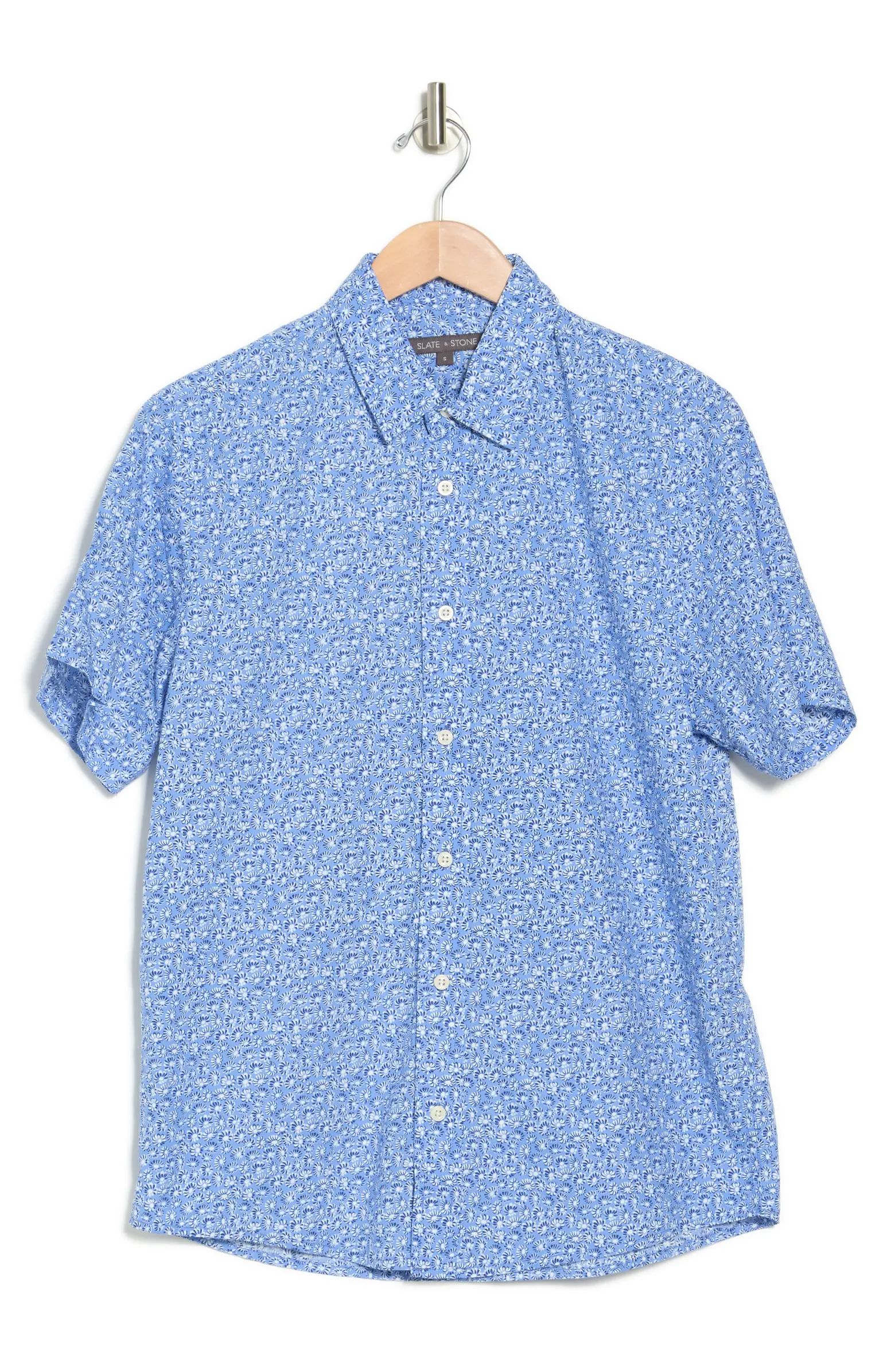 Floral Print Short Sleeve Button-Up Shirt | Nordstrom Rack