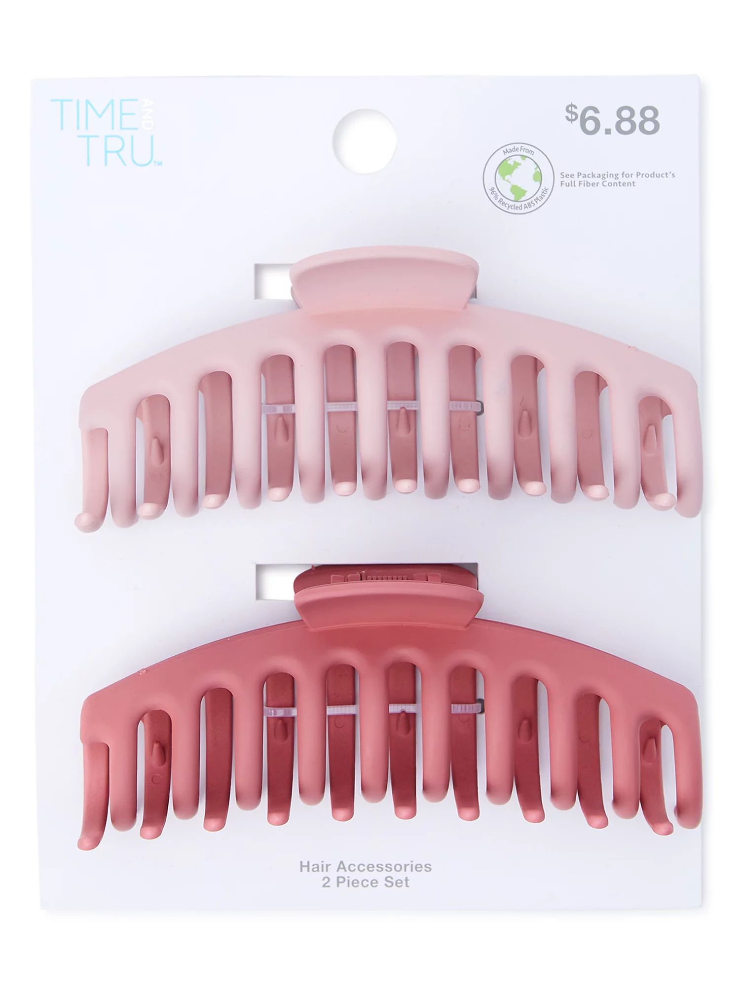 Time and Tru Women's Claw Hair Clips, 2-Pack - Walmart.com | Walmart (US)