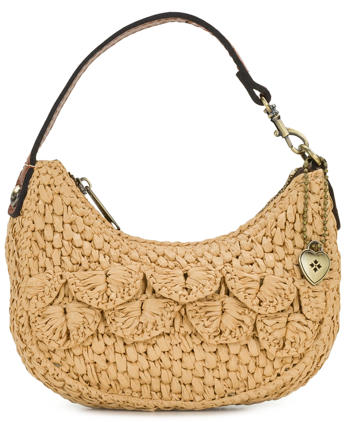 Patricia Nash Morgana Scalloped Raffia Mini Shoulder Bag - Natural | Macy's