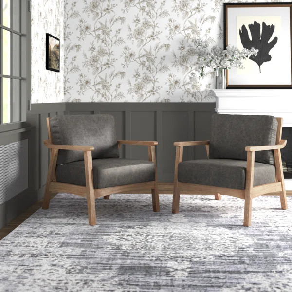 Willbanks 27" W Polyester Armchair (Set Of 2) | Wayfair North America