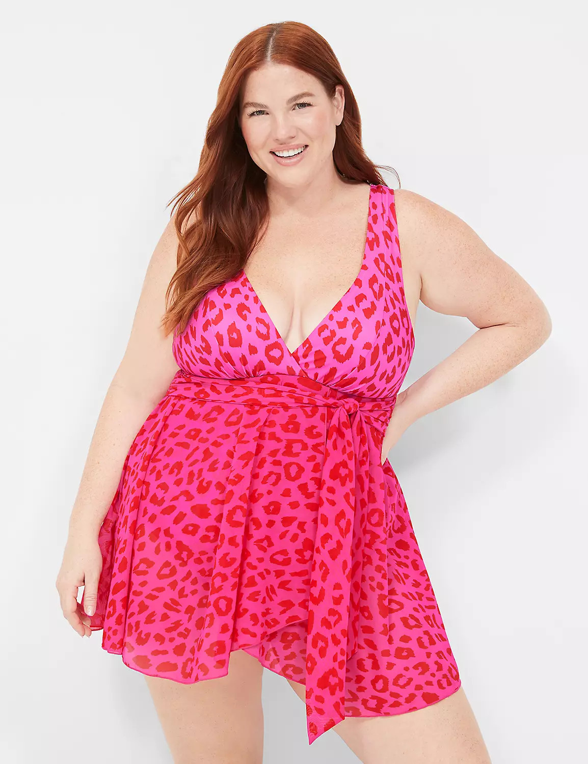 No-Wire Wrap Swim Dress | LaneBryant | Lane Bryant (US)