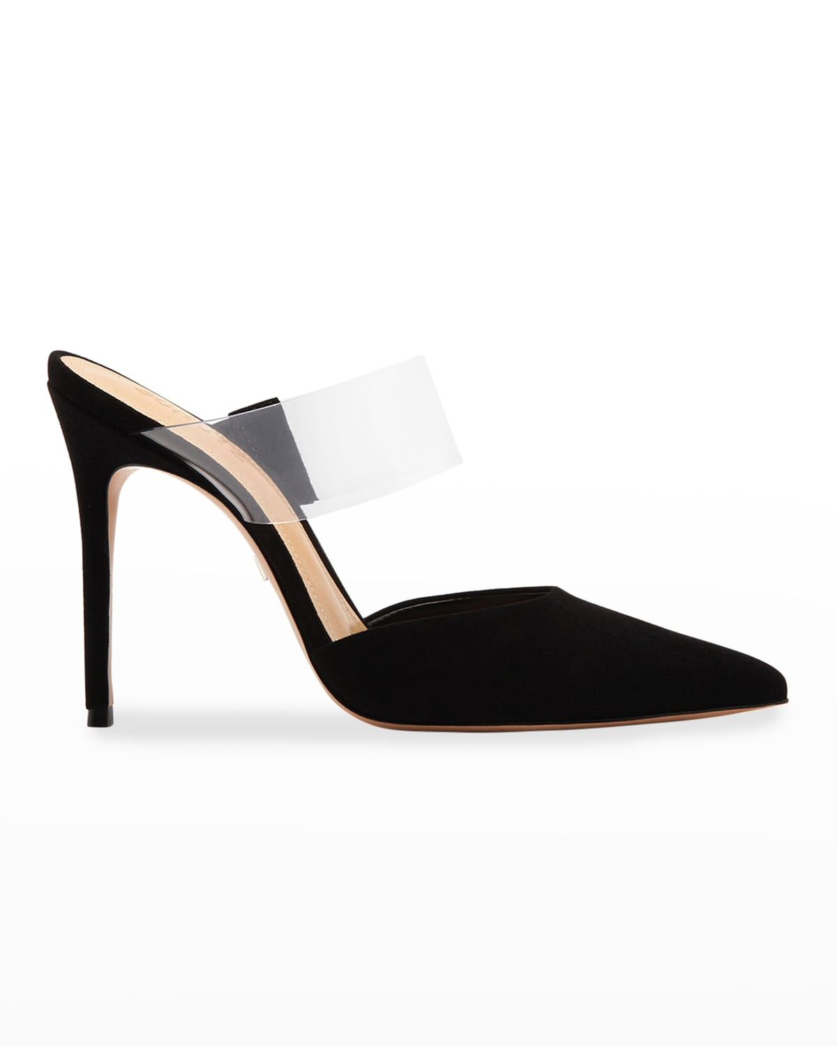 Sionne Suede Slide High-Heel Pumps | Neiman Marcus
