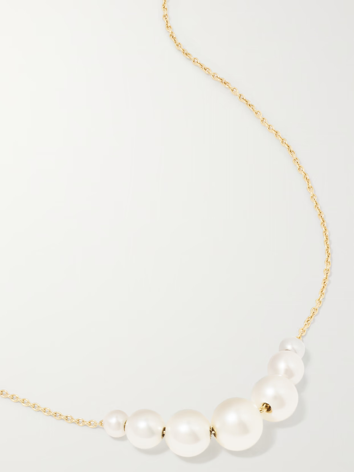 Sophie Bille Brahe - Grand Orangerie De Perle 14-karat Gold Pearl Necklace - One size | NET-A-PORTER (US)