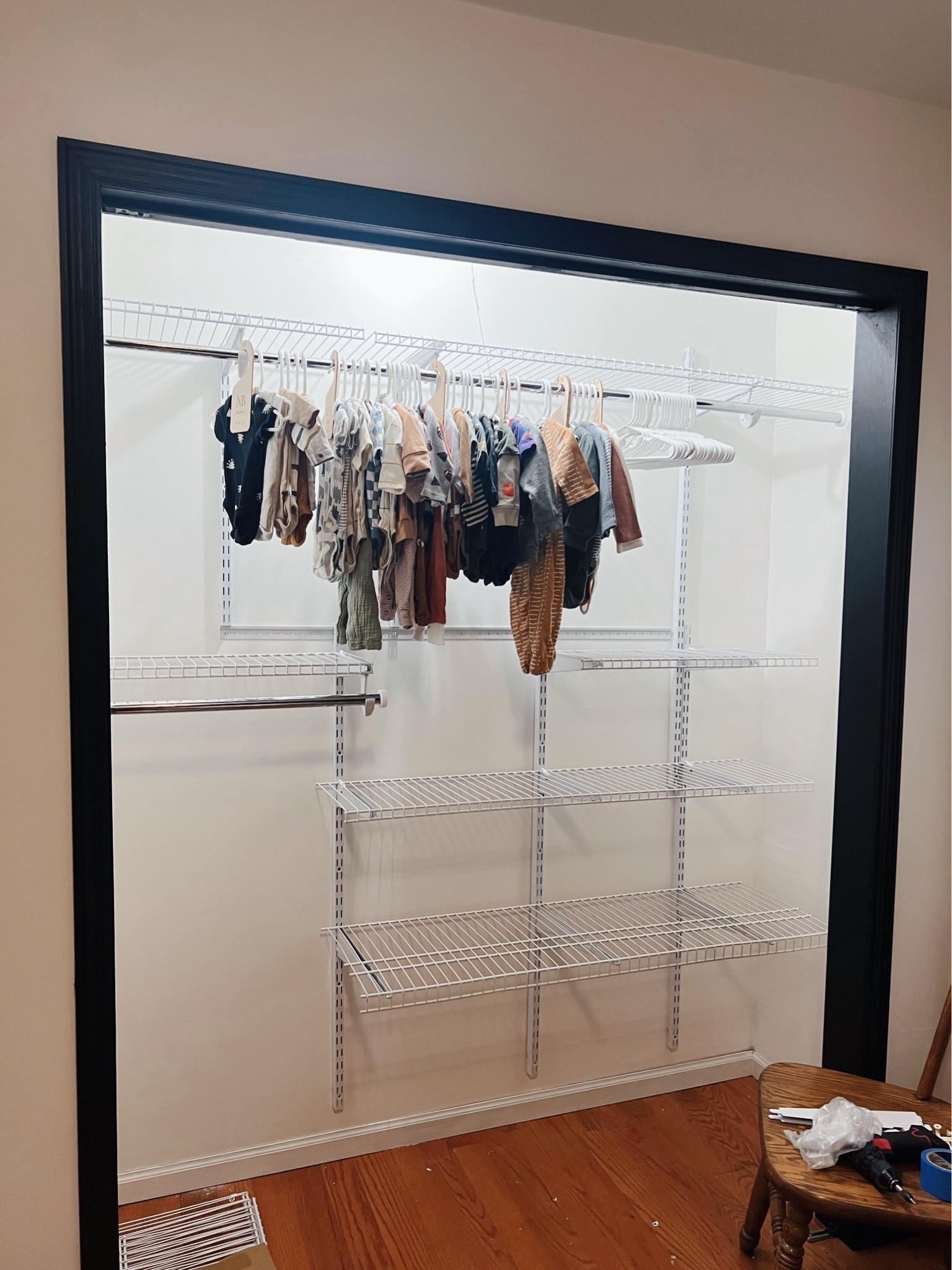 We have a small home, so we knew when we were working on Tatum’s nursery we had to maximize the space we do have. Taking advantage of the vertical space in this closet was a game changer for us! Our son is now 18 months old and the closet has stayed so organized. Highly recommend this closet system. We are installing another one in baby #2s room right now! We used the 4-8ft size. 

Closet system. Organization. Nursery organization. Baby room. 

#LTKBaby #LTKBump #LTKHome