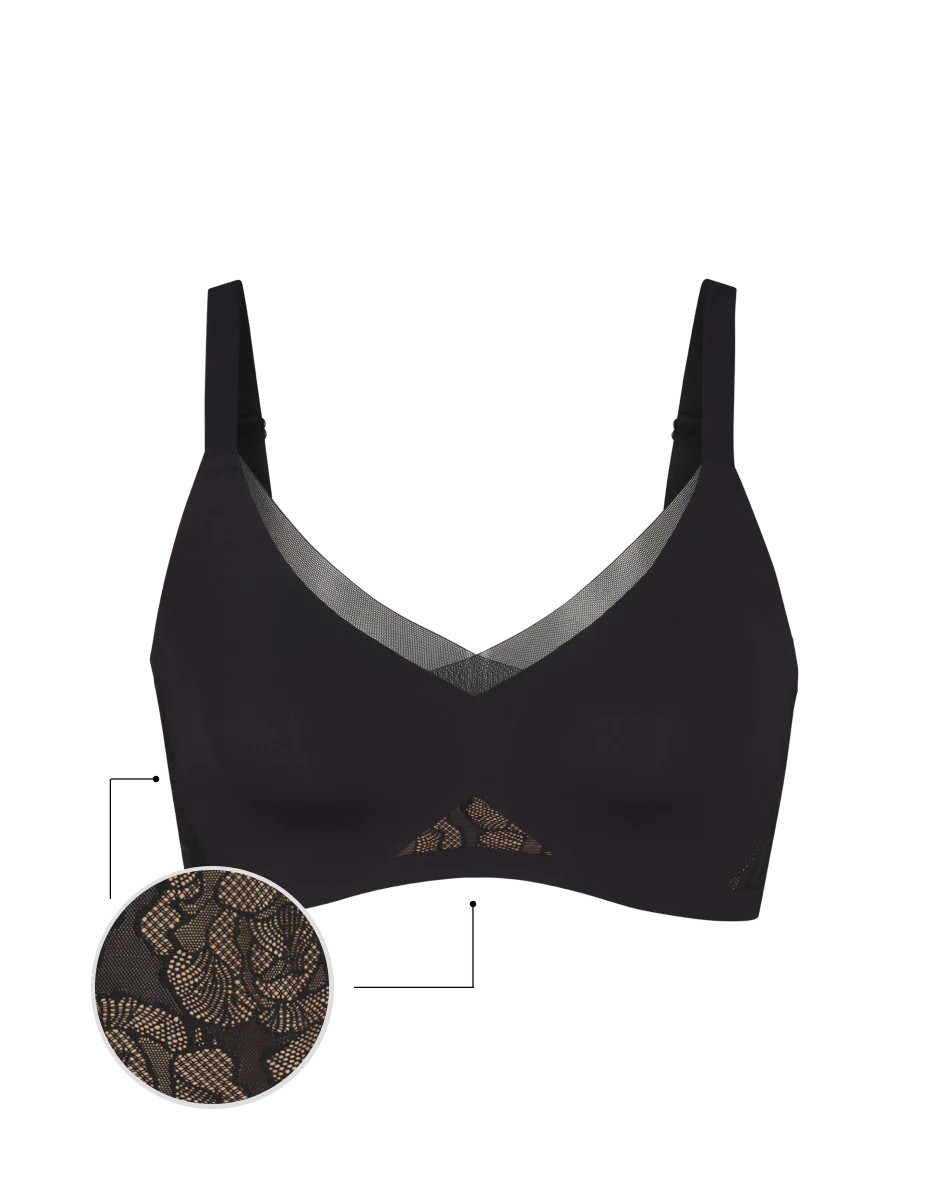 Lace CrossOver Bra | Honeylove