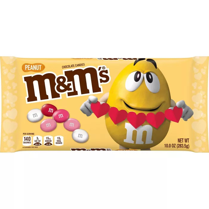 M&M's Valentine's Peanut Chocolates - 10.0oz | Target