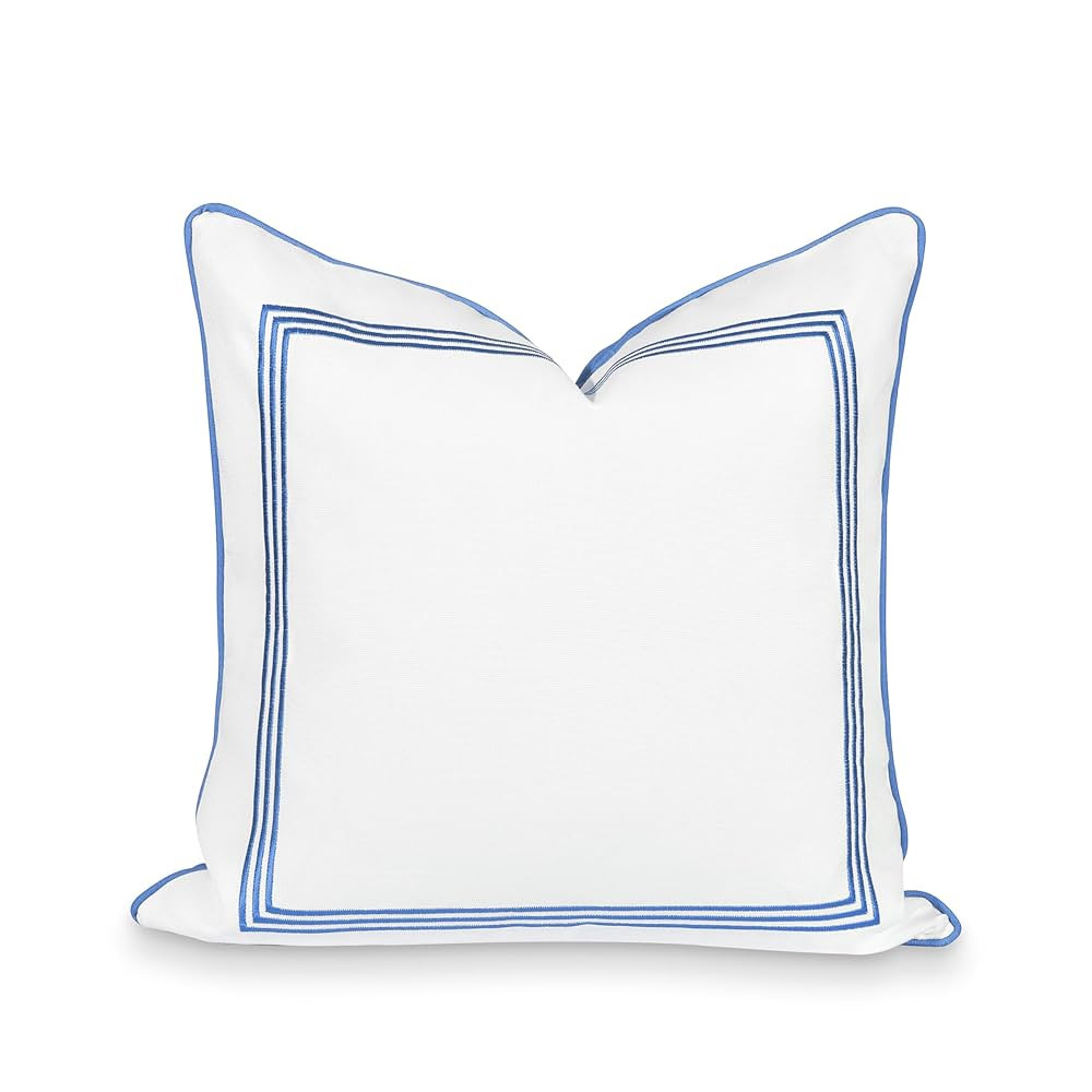 Hofdeco Premium Coastal Patio Indoor Outdoor Pillow Cover Only, 20"x20" Water Repellent for Backy... | Amazon (US)