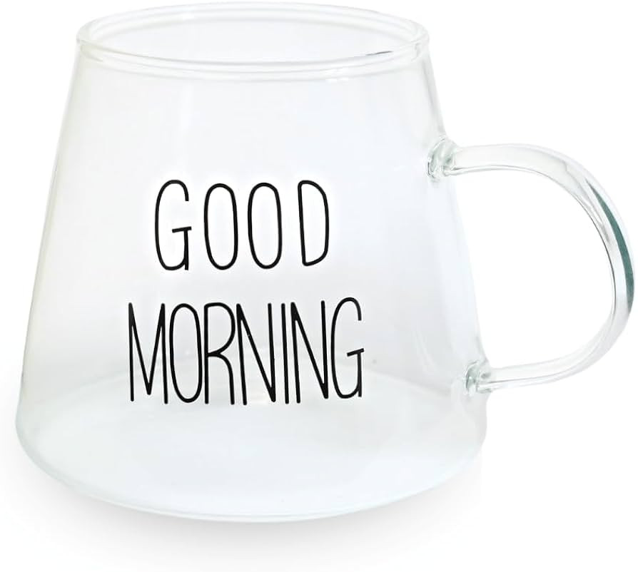 Caneca De Vidro Good Morning 350ml | Amazon (BR)