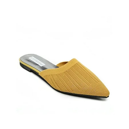 Difumos Women Pointed Toe Backless Mules Holiday Flat Shoes | Walmart (US)