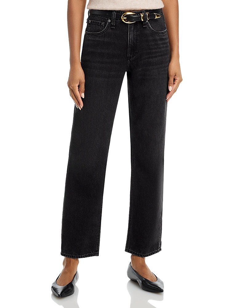rag & bone Featherweight Baggy Dre Low Rise Boyfriend Jeans in Jet Black | Bloomingdale's (US)