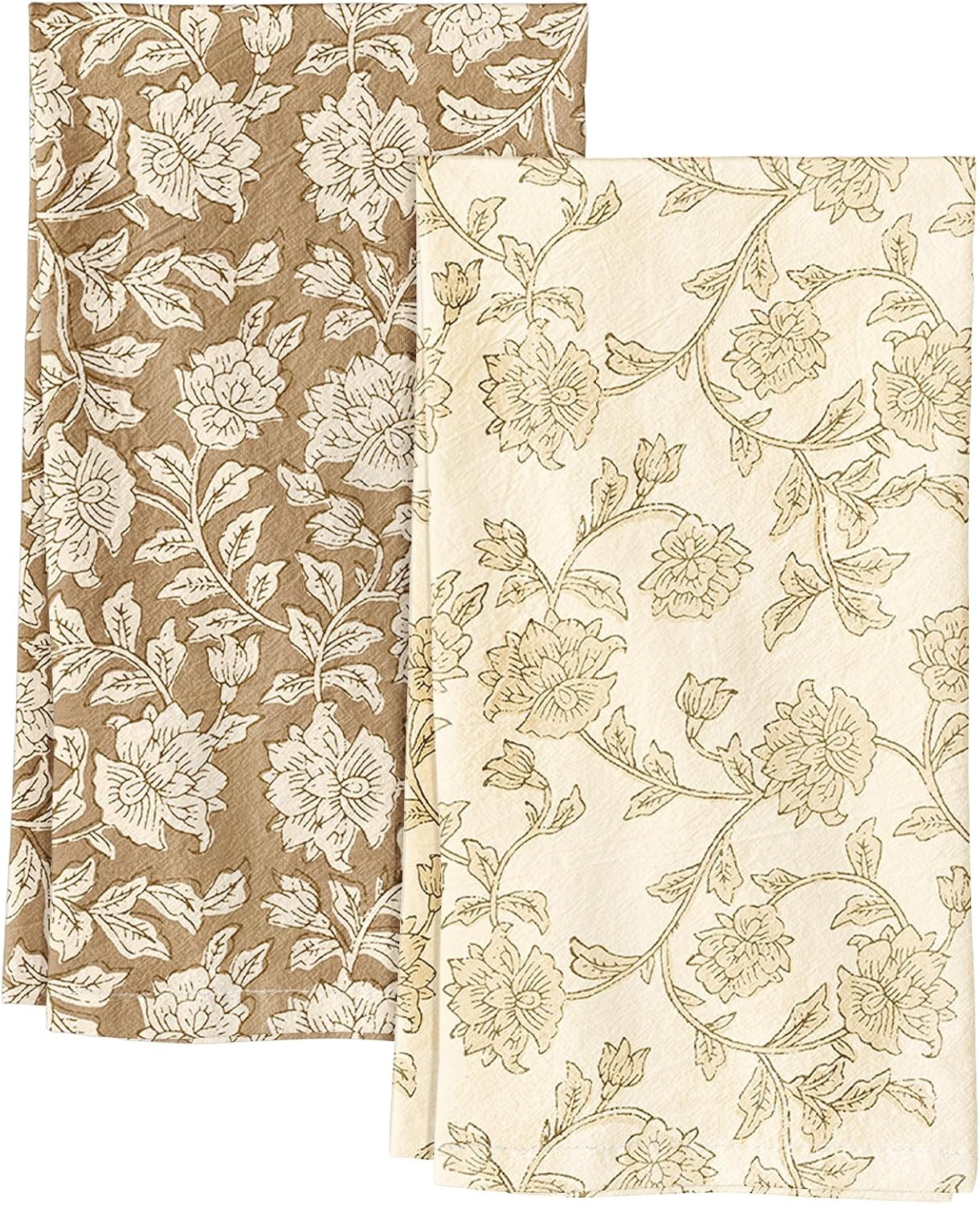 150GSM Flour Sack Kitchen Towels, Vintage Floral | Amazon (US)