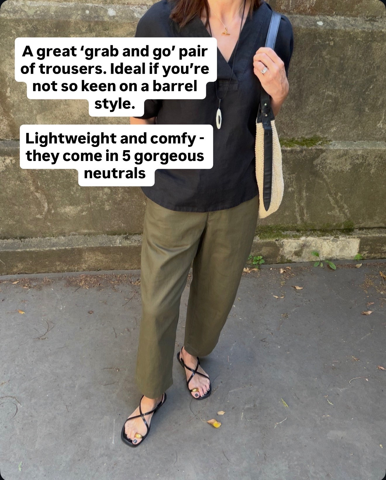 The perfect grab and go trousers. I tapered shape - Lovely if you aren’t a fan of a barrel style. They come in 5 gorgeous neutrals. I wear a M

#LTKsummer #LTKstyletip #LTKover50style