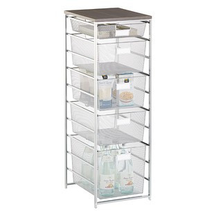 Elfa Platinum Cabinet-Sized Mesh Pantry Storage | The Container Store