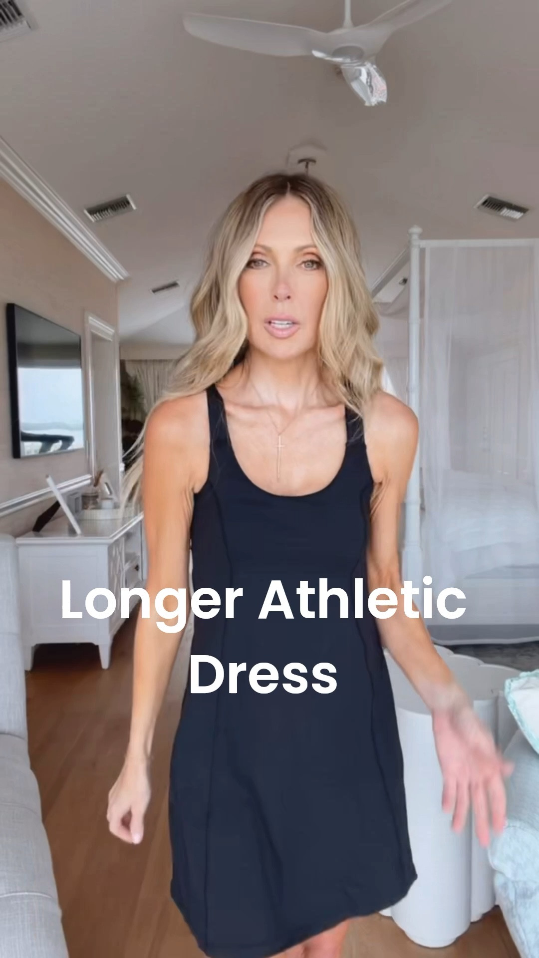 Most athletic dresses are short but this one has a bit more length for a more conservative style or my taller friends. 