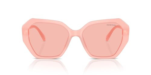 Swarovski SK6017 Sunglasses, Pink/Light Pink, 56 mm | Amazon (US)